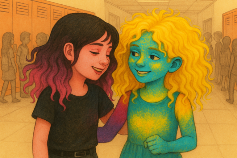 Layla es tan empatica que absorbe los colores de los demás